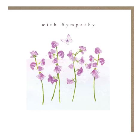 With Sympathy Floral Greetings Card £2.85